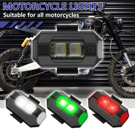 7 Colour Flash Led Warning Light For Bike or Bicycle