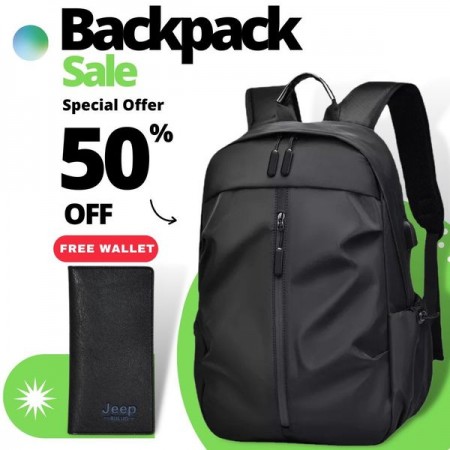 (Moneybag Free) Waterproof Multi-Functional Laptop Backpack