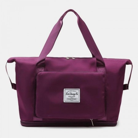 3 In 1 Large Capacity Foldable Travel Bag Purple