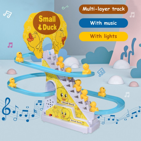 (9 pis duck) Duck Slide Musical Toy Set (Imported)