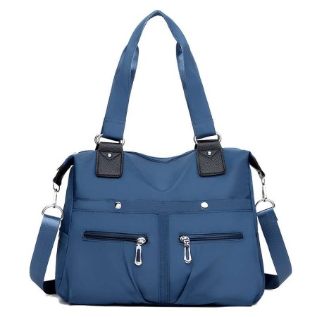 Long Capacity Lightweight Casual Shoulder Bag (Blue)