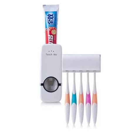 Toothpaste Dispenser With Brash Holder