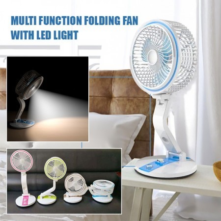 Rechargable Folding Fan Ultra With LED Light Code-LR