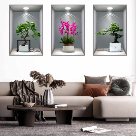 3pcs Set Artificial Wall Sticker (S08)