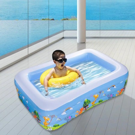 130cm (4ft) 3 Layer Baby Swimming Pool With Free Air Pumper