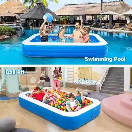 260cm (8ft) Family Size Swimming Pool (Free Electric Pumper + 25pcs Ball)