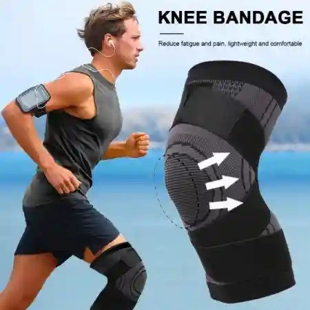 Black (১ পায়ের) Knee Compression Sleeve ১ পিস