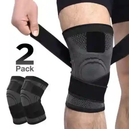Black (২ পায়ের) Knee Compression Sleeve ২ পিস
