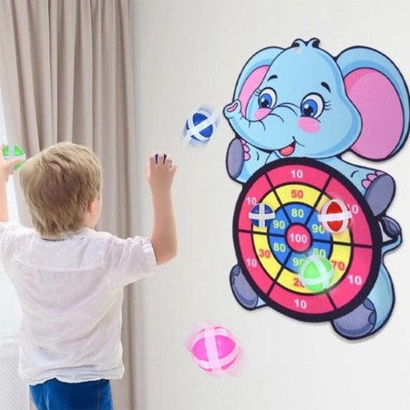 Dart Board Sticky Ball Childrens Game Set