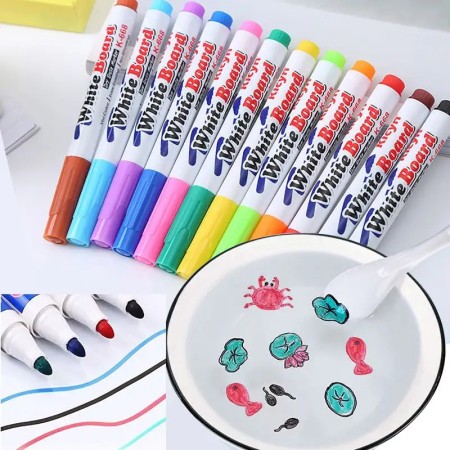 Floating Magic Pen 12 Pcs Set (Spoon Free)